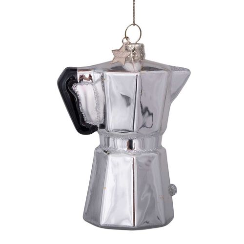 Vondels Ornament Glass Old Coffee Maker 9cm